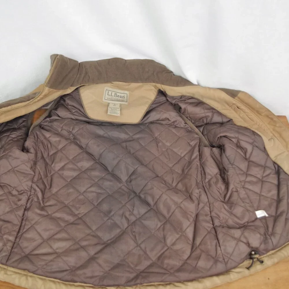 LL Bean Ladies' Treated Quilted Cotton Down Vest Small - Picture 5 of 12